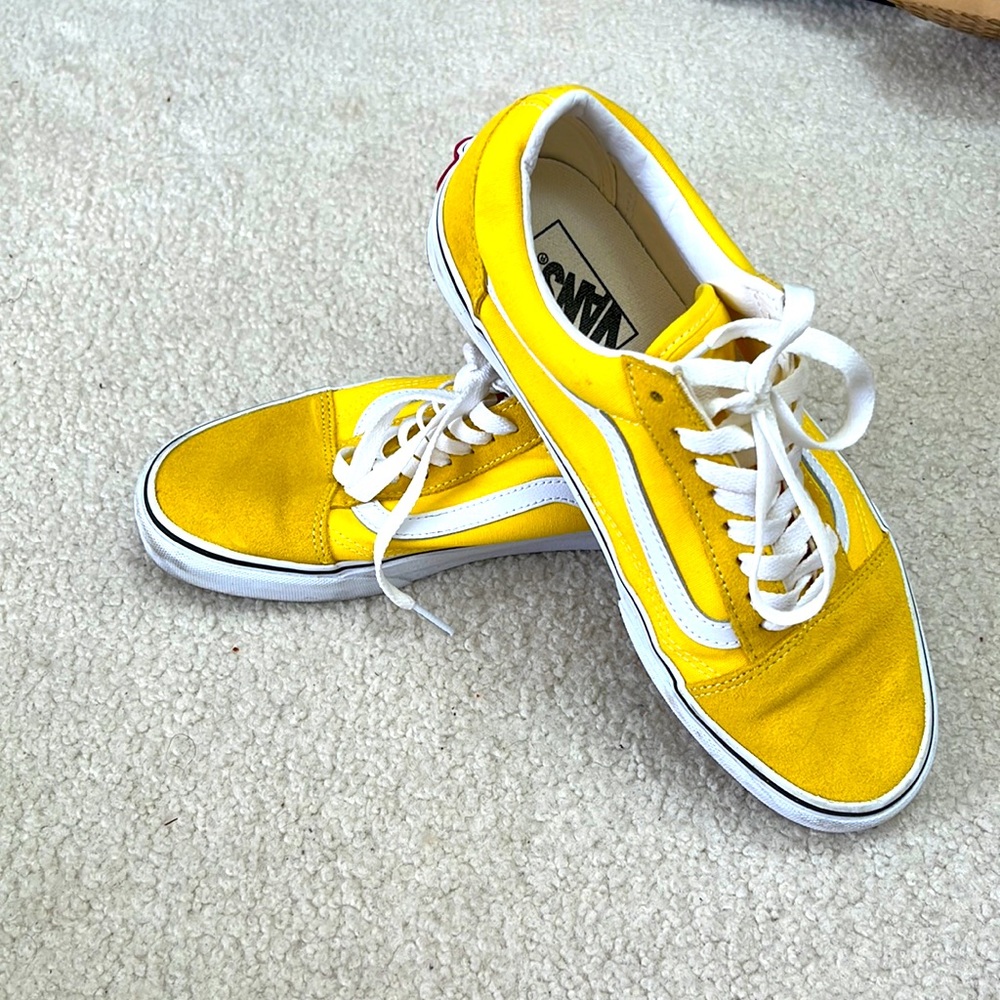 Vans Yellow Womens Size 8.5/ Youth 7